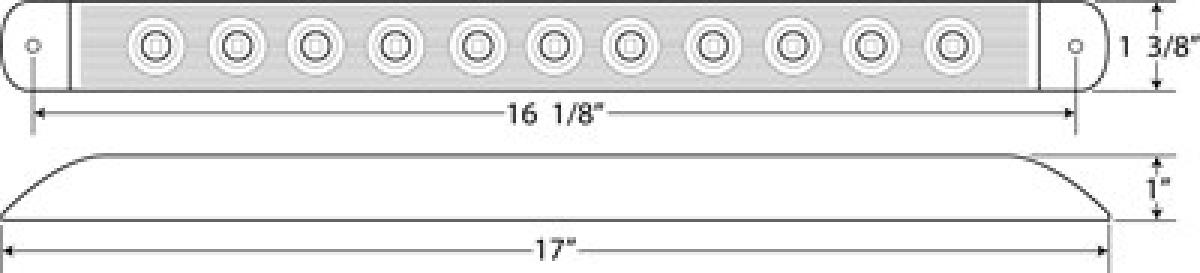 STL79RB Red stop/turn/tail light, hard wired