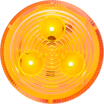 Clear lens yellow 2.5" marker/clearance light, 12V