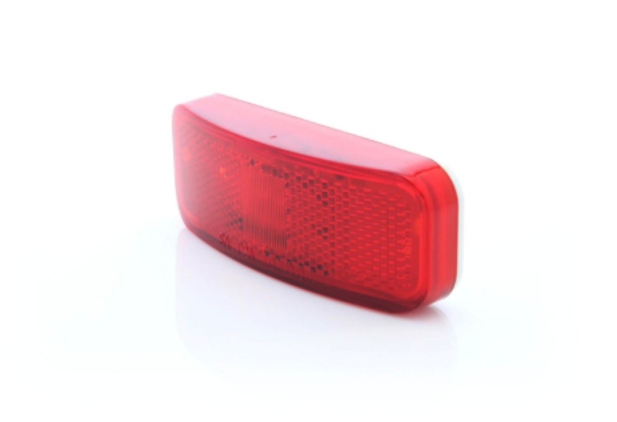 MCL44RB 6-LED RED marker/clearance light with reflex, 2-wire