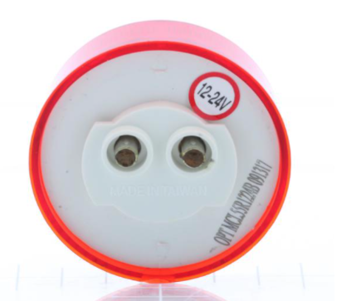 Red 2" marker/clearance light, grommet mount, 12-24V