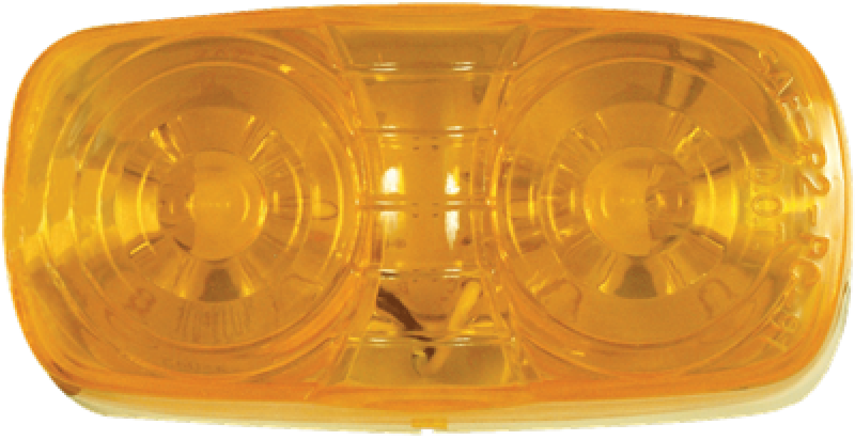 Yellow marker/clearance light, 2-wire