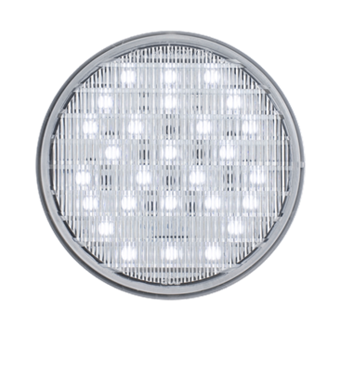 Clear back-up light, recess mount, standard 2-pin connection, 12-24V