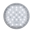 Clear back-up light, recess mount, standard 2-pin connection, 12-24V