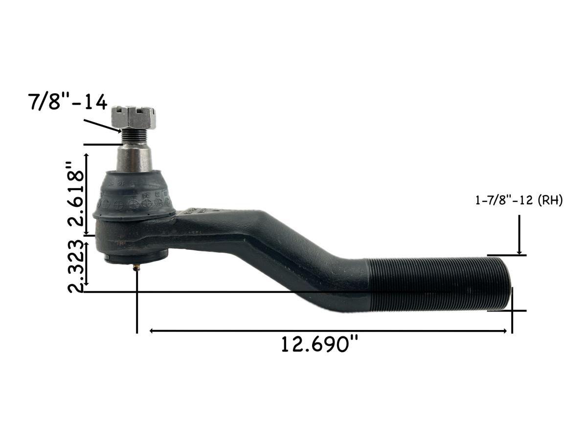 Dayton 310-395 Tie Rod – Heavy-Duty Steering Linkage Rod