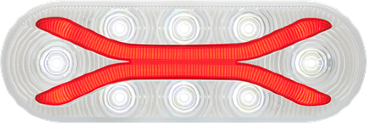 DOT compliant back-up light with Light Guide™ supplemental tail light function; PL-3 connection