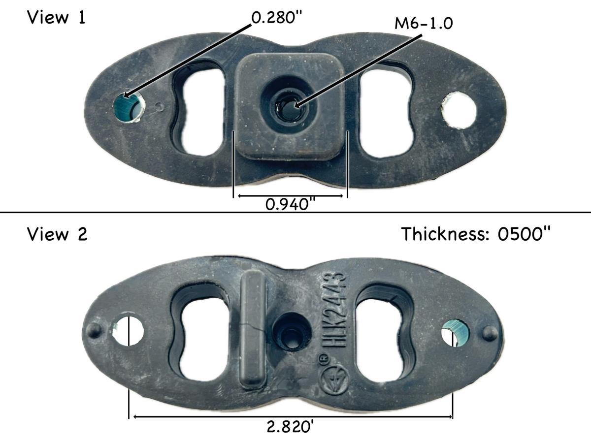 Automann HLK2443 – Mount Isolator Lower Grille (Freightliner)