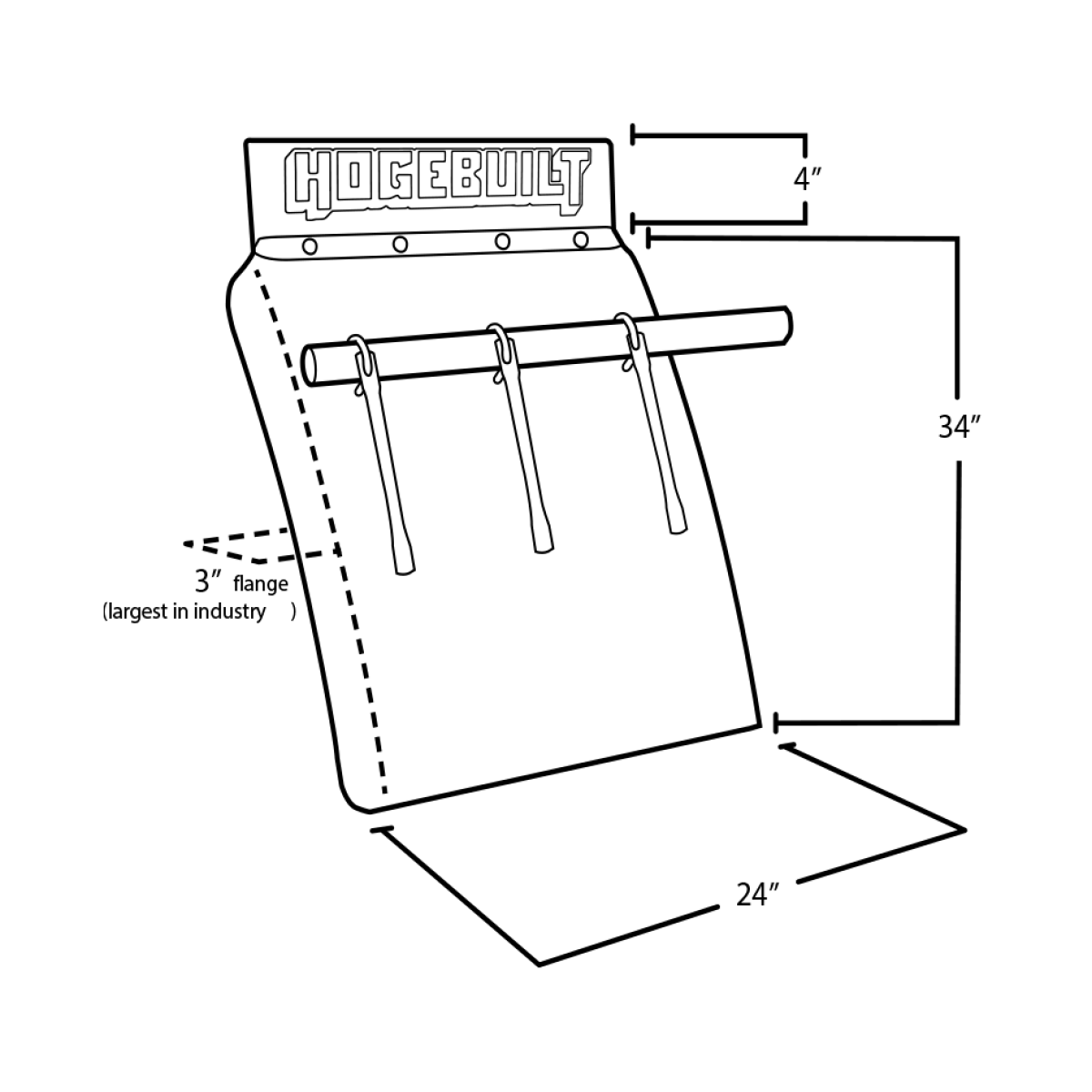 HB134 U-Bolt Style Quarter Fender