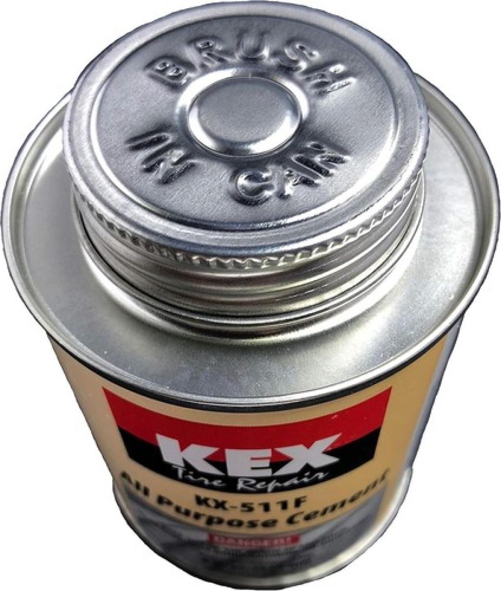 Kex KX-511F Vulcanizing Rubber Tire Plug/Patch Repair Cement Glue Adhesive 8 oz