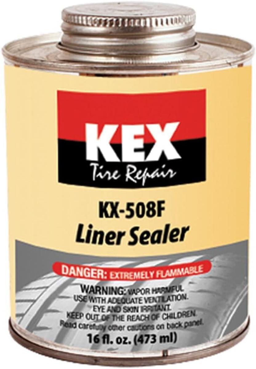 Kex Tire Repair KX-508F Liner Sealer, Flammable, 16 Oz. Brush Top Can (kx508f)