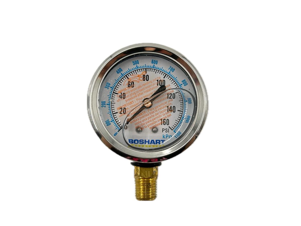 Automann 170.1053 – 2.5″ Glycerin-Filled Pressure Gauge 0–160 PSI