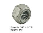 Dayton Parts 334-236 Lock Nut ST 7/8" GR – Heavy-Duty Suspension Fastener