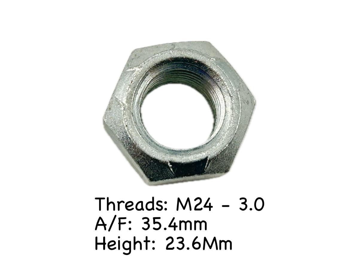 Dayton Part Number 334-717 – Heavy Duty Hex Nut M24-3.0 | Truck & Trailer Fastener