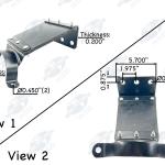 Automann 562.U75846 Flexible Exhaust Bracket – Peterbilt Trucks w/ Cab Air Ride