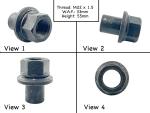 Wheel Nut | M22x1.5 | 33mm Hex | 28mm Sleeve | HD Aluminum