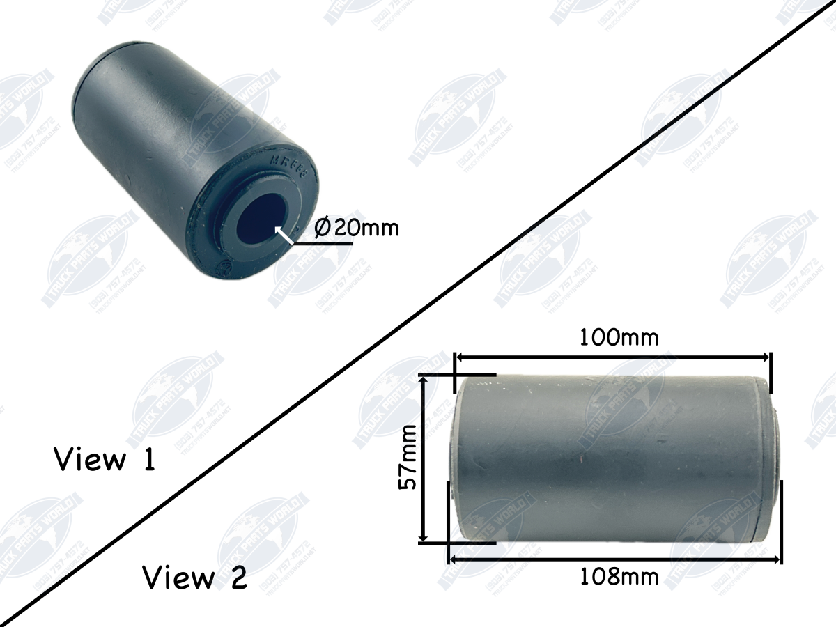 Dayton RB233 Spring Bushing for Freightliner & Western Star Front Suspension