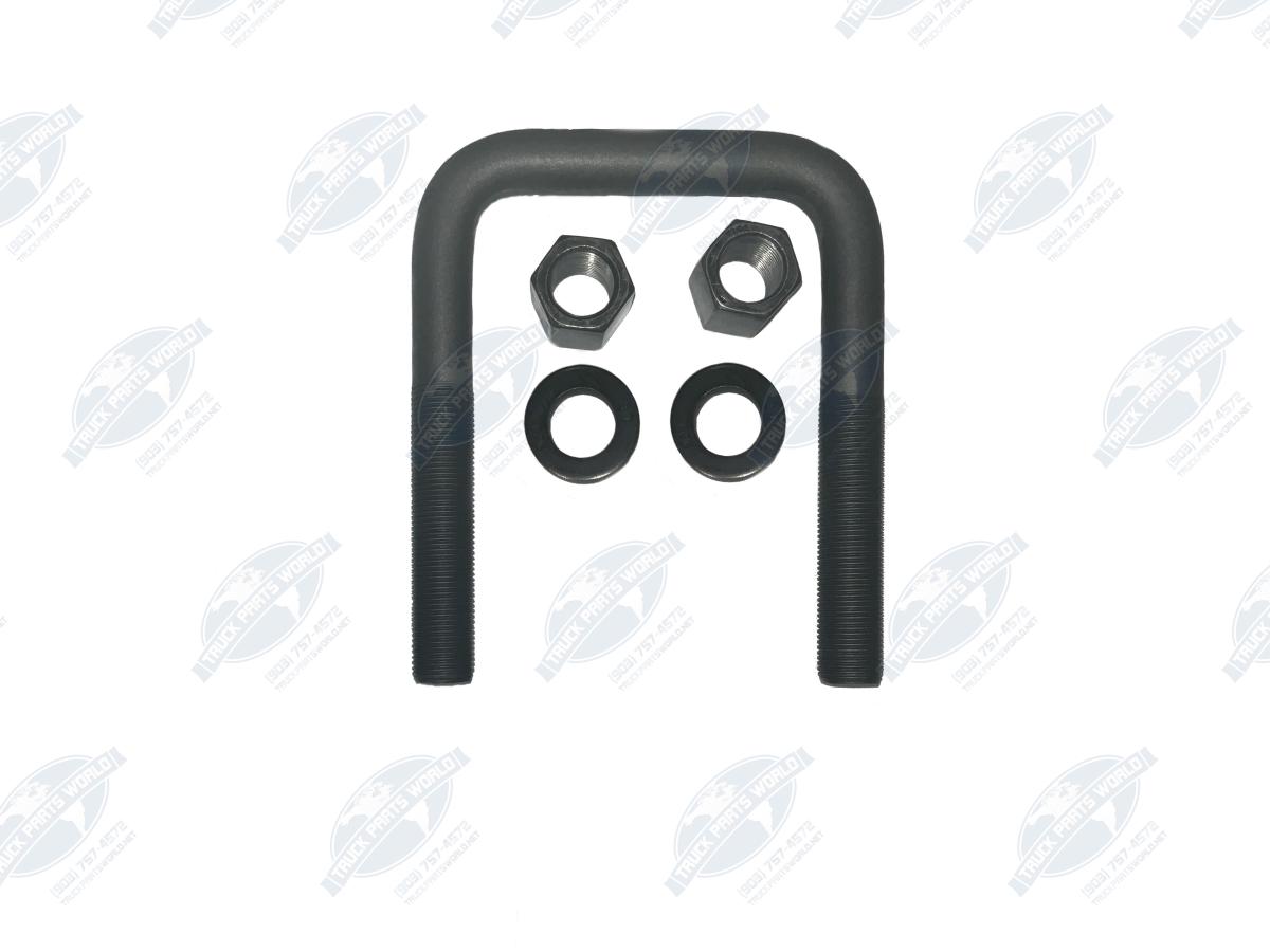 Dayton 361-161 Square U-Bolt Kit | 3/4" x 4-1/16" x 5-7/8" | Grade 8 Steel