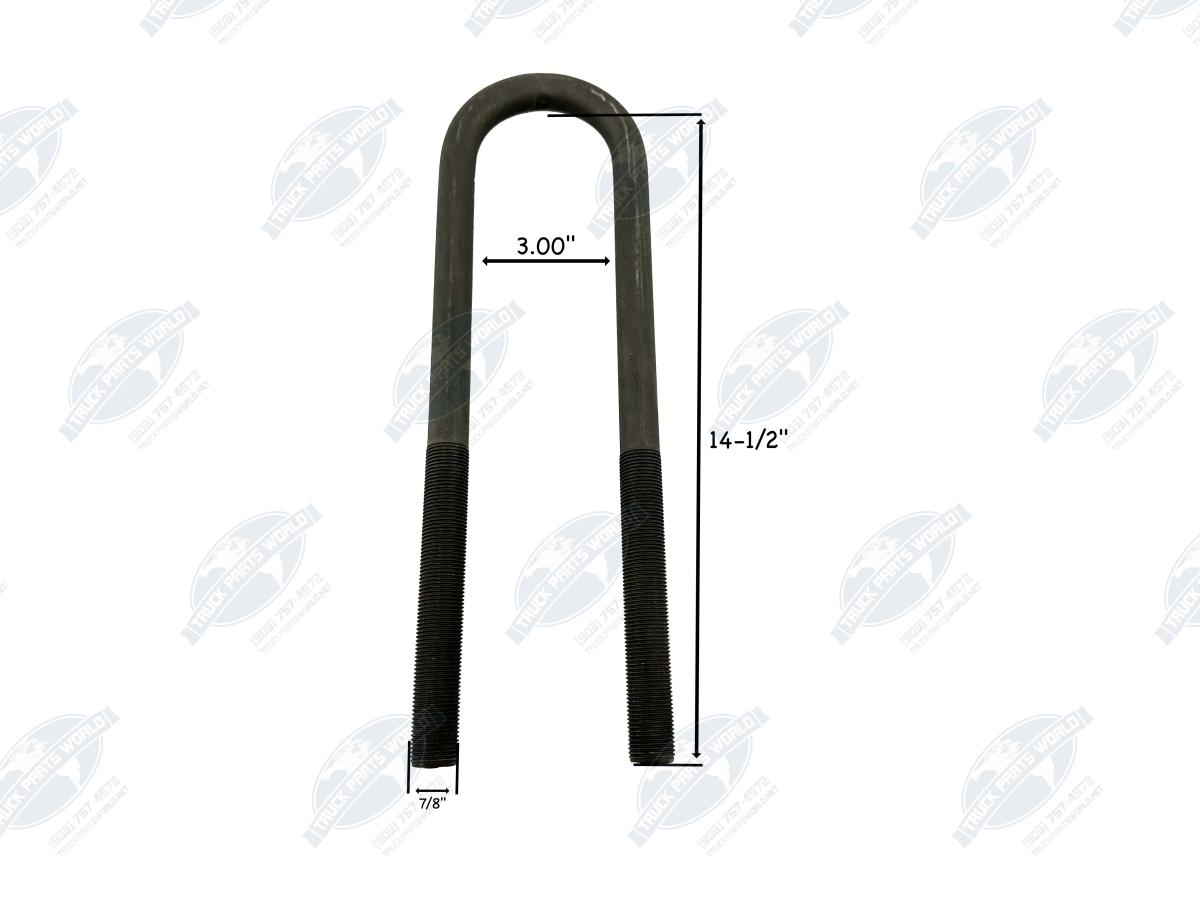 Air Spring Kit 566.ER8864 + RB268 Bushing + U-Bolts Fits Kenworth AG400 Peterbil