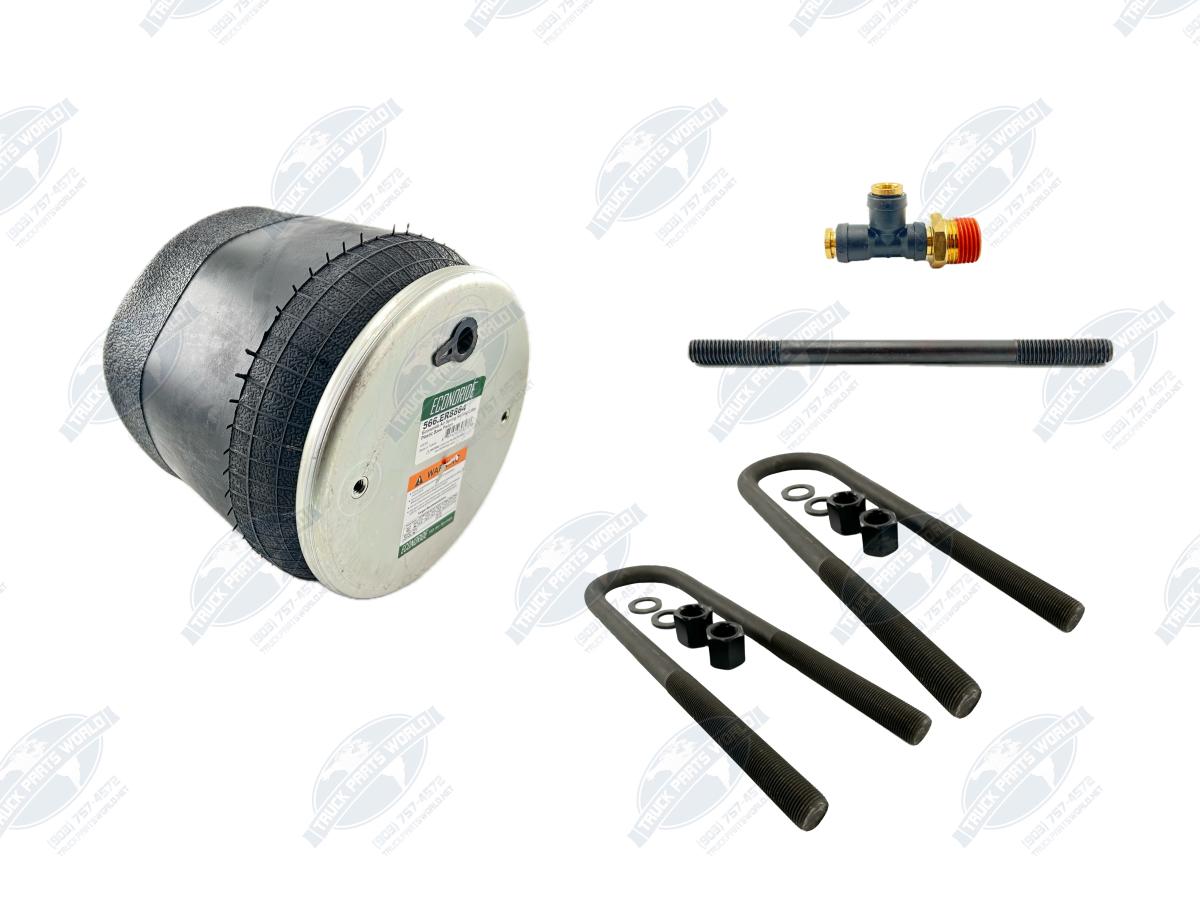 Air Spring Kit 566.ER8864 + 2 U-Bolts Fits Kenworth AG400 Peterbilt Repl 8864