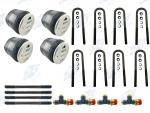 4x Air Spring Kit 566.ER8864 + 8 U-Bolts Fits Kenworth AG400 Peterbilt 8864