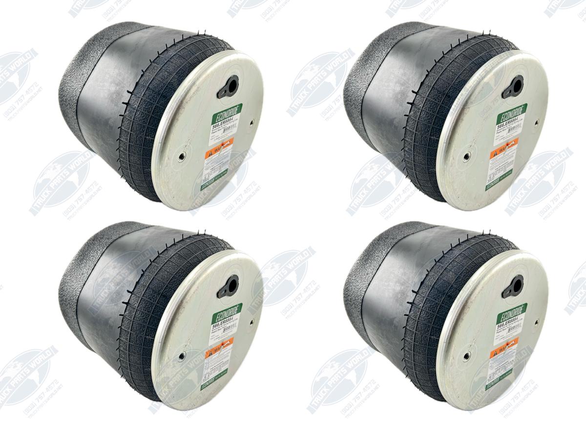 4x Air Spring Kit 566.ER8864 + 8 U-Bolts Fits Kenworth AG400 Peterbilt 8864