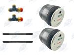 2 Pack Air Spring Kit 566.ER8864 w/ Studs & Fittings Fits Kenworth Peterbilt
