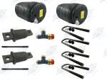 2x Firestone 8864 Air Spring Kit + 4 U-Bolts RB268 Bushings Fits Kenworth AG400