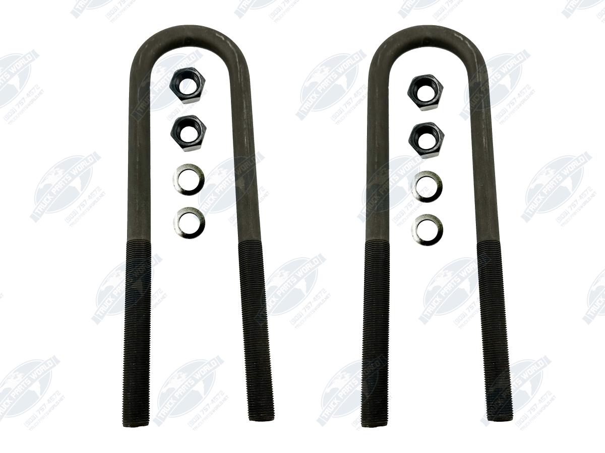 Firestone 8864 Air Spring Kit w/ 2 U-Bolts Stud Fitting Fits Kenworth Peterbilt