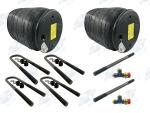 2x Firestone 8864 Air Spring Kit + 4 U-Bolts Stud Fitting Fits Kenworth AG400
