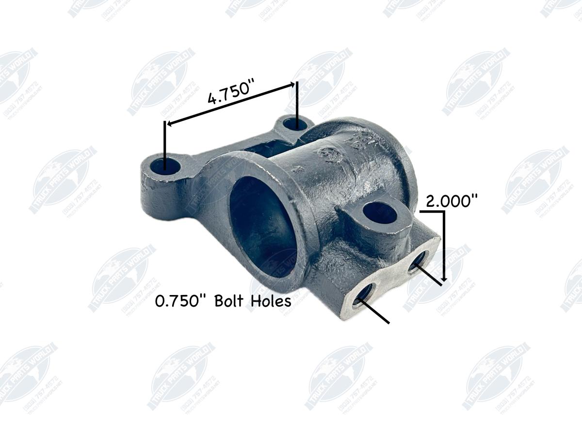 Peterbilt Air Leaf Suspension Repair Bundle - Firestone 9069 Air Bag, Top Plates & U-Bolts