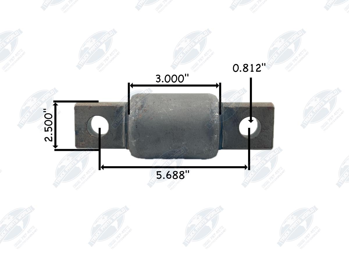 Dayton RB205 Leaf Spring Bushing for Hendrickson / Freightliner