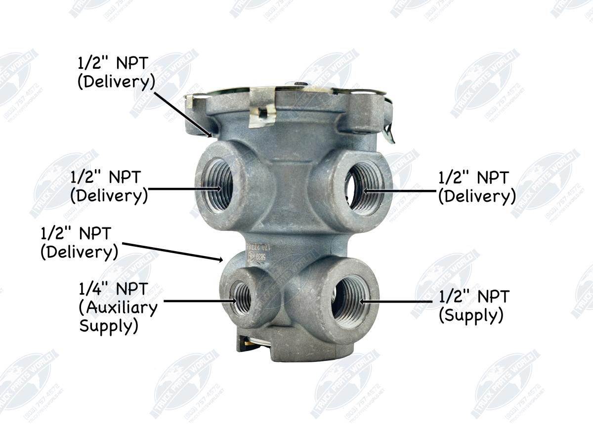 E-3 E3 Foot Brake Valve Ref: Bendix 277863, KN22100, 170.277863, 034038, S-8361