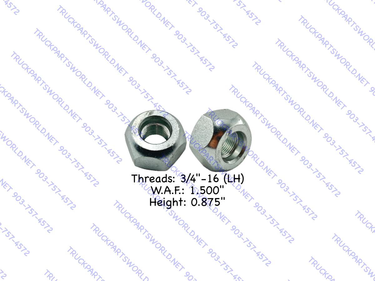 Dayton Parts 13-3013L | Single Wheel Outer Cap Nut (Left Hand Thread)