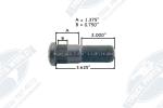 Dayton Parts 13-1626R: Heavy-Duty Wheel Lug Stud (Right-Hand Thread)
