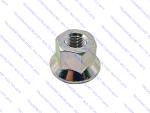 Dayton 13-3047R | 5/8-18 2-Piece Flanged Wheel Nut (Right Hand) - Zinc Clear
