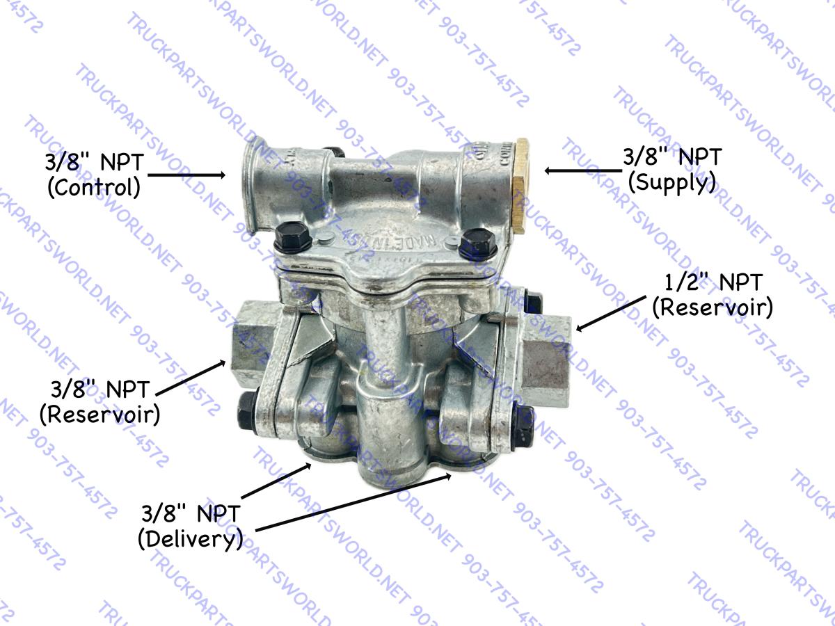 Sealco 110171 Spring Brake Control Valve | Protected Reservoir | 4-Port Delivery