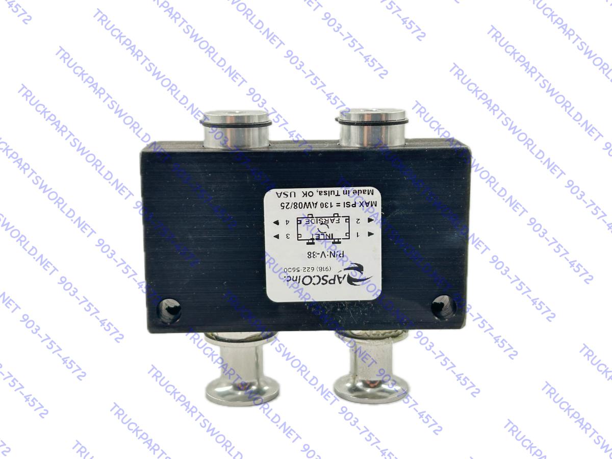 APSCO DUAL 2 Position 4 Way Valve P/N V-88
