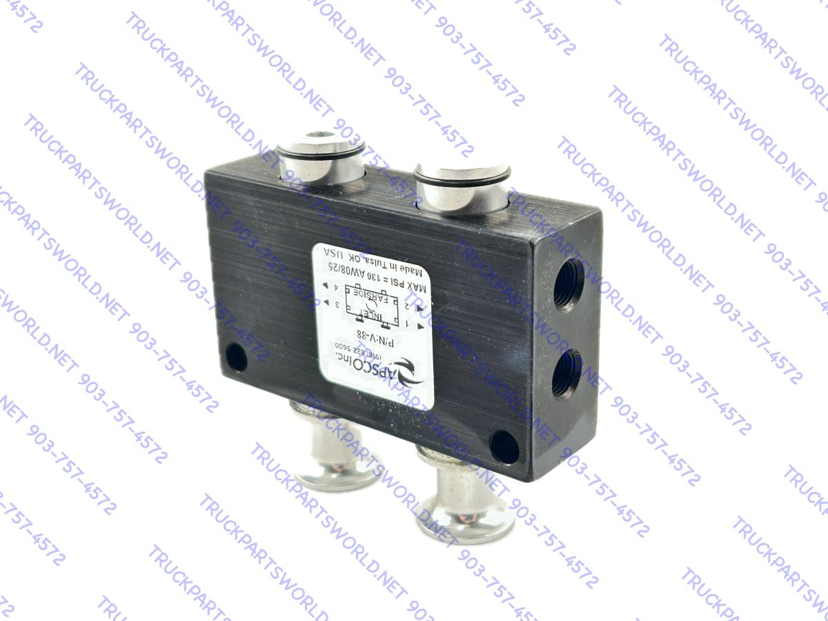 APSCO DUAL 2 Position 4 Way Valve P/N V-88