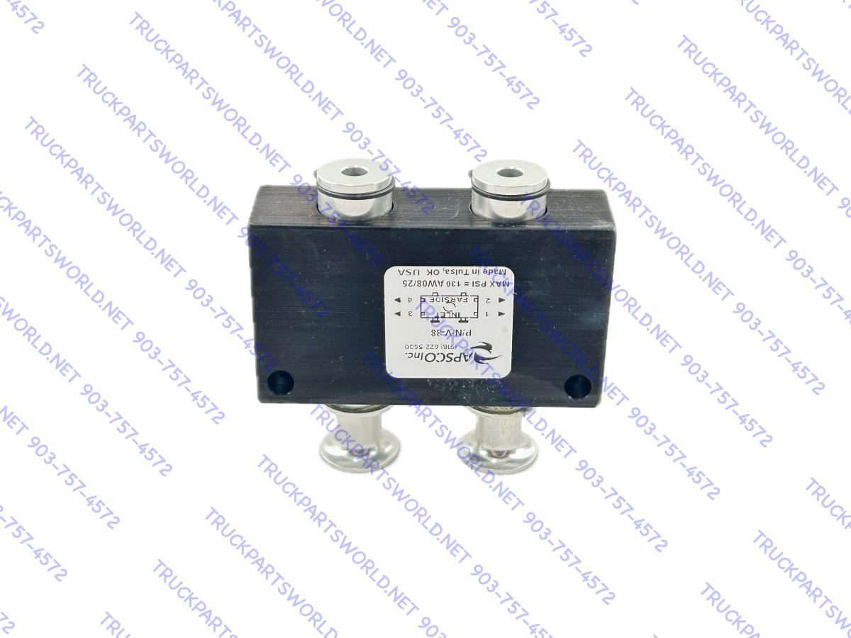 APSCO DUAL 2 Position 4 Way Valve P/N V-88