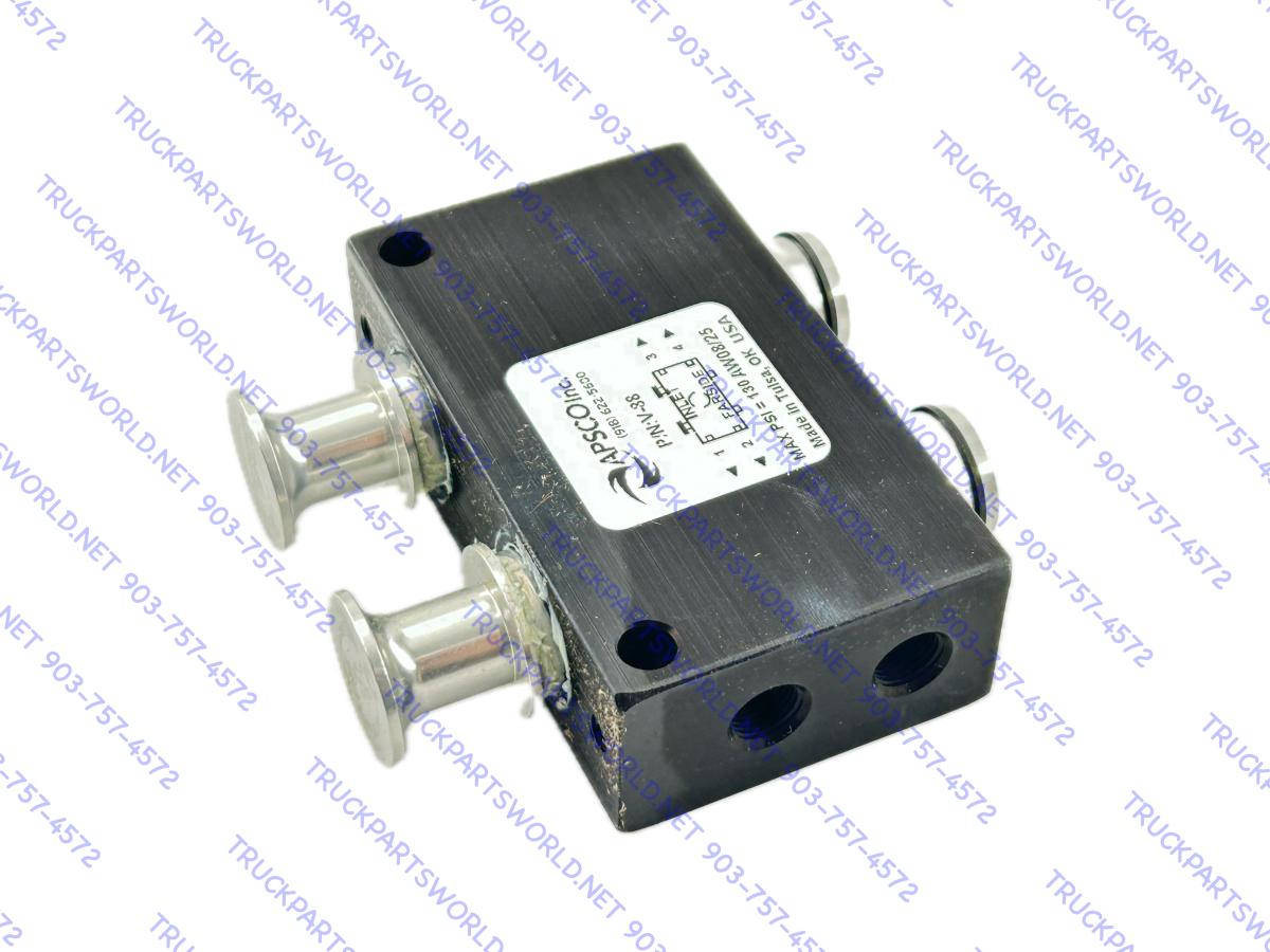 APSCO DUAL 2 Position 4 Way Valve P/N V-88