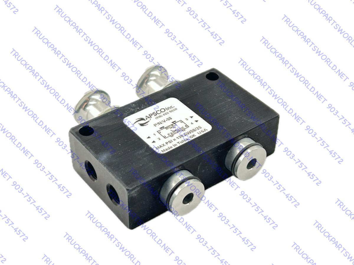 APSCO DUAL 2 Position 4 Way Valve P/N V-88