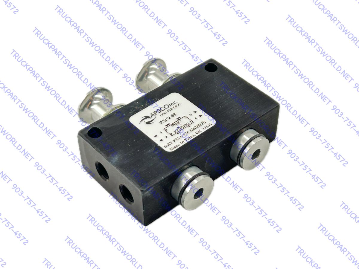 APSCO DUAL 2 Position 4 Way Valve P/N V-88