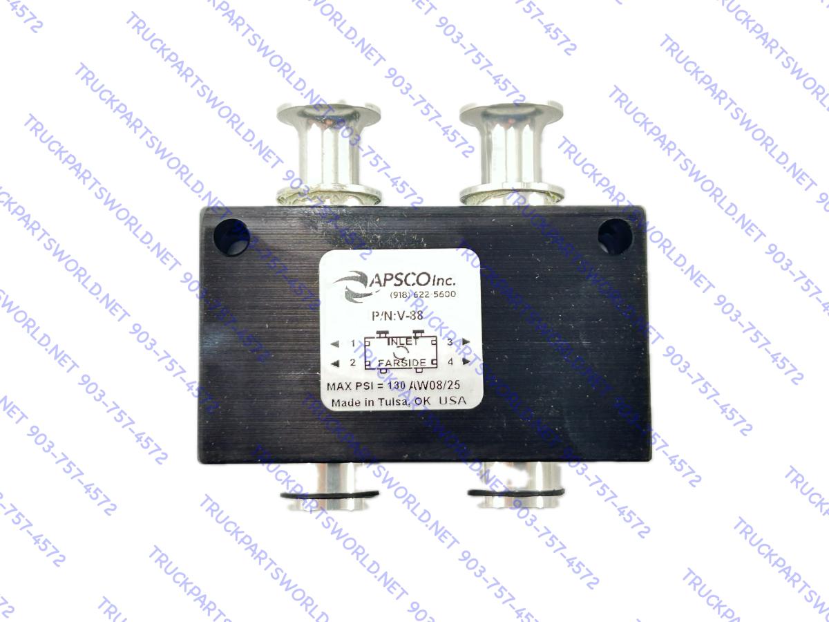 APSCO DUAL 2 Position 4 Way Valve P/N V-88