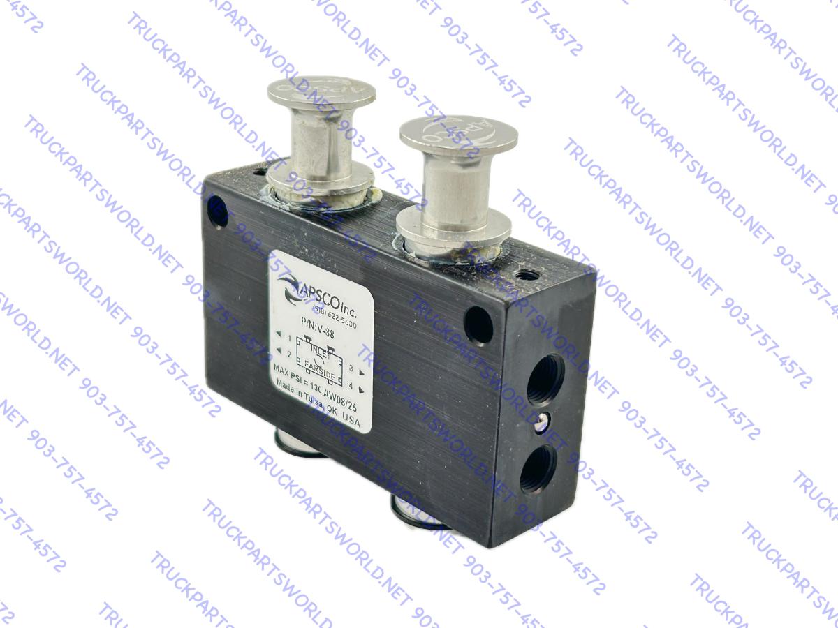 APSCO DUAL 2 Position 4 Way Valve P/N V-88