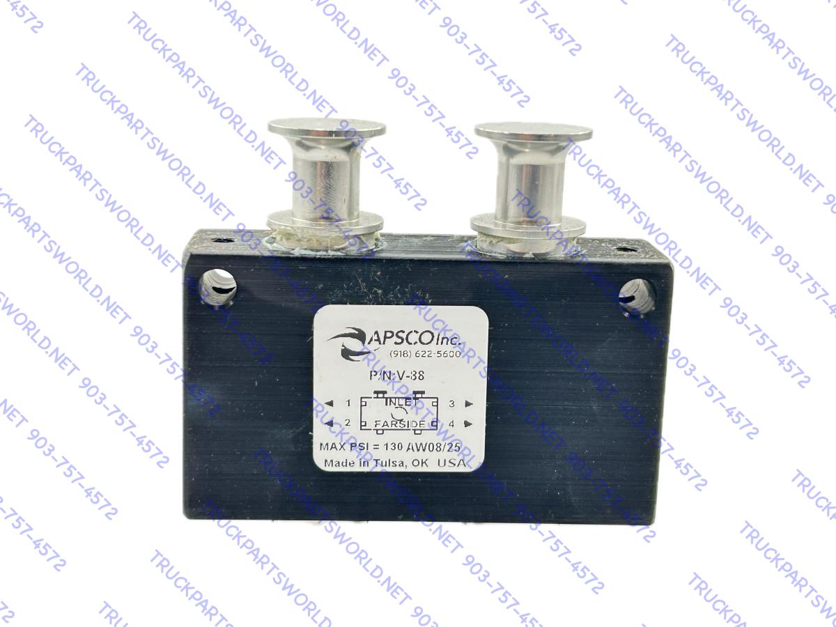 APSCO DUAL 2 Position 4 Way Valve P/N V-88