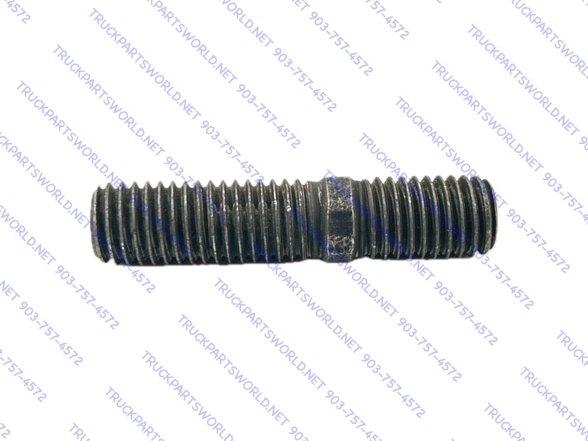 Dayton 13-6002 Wheel Lug Stud - 5/8"-11 Thread, Grade 8 Double-Ended, Black Finish