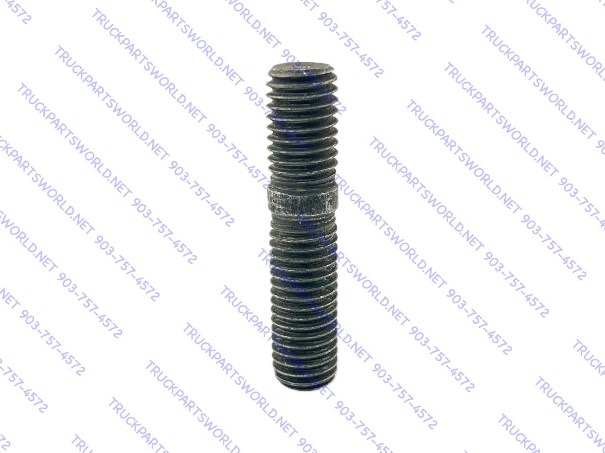 Dayton 13-6002 Wheel Lug Stud - 5/8"-11 Thread, Grade 8 Double-Ended, Black Finish