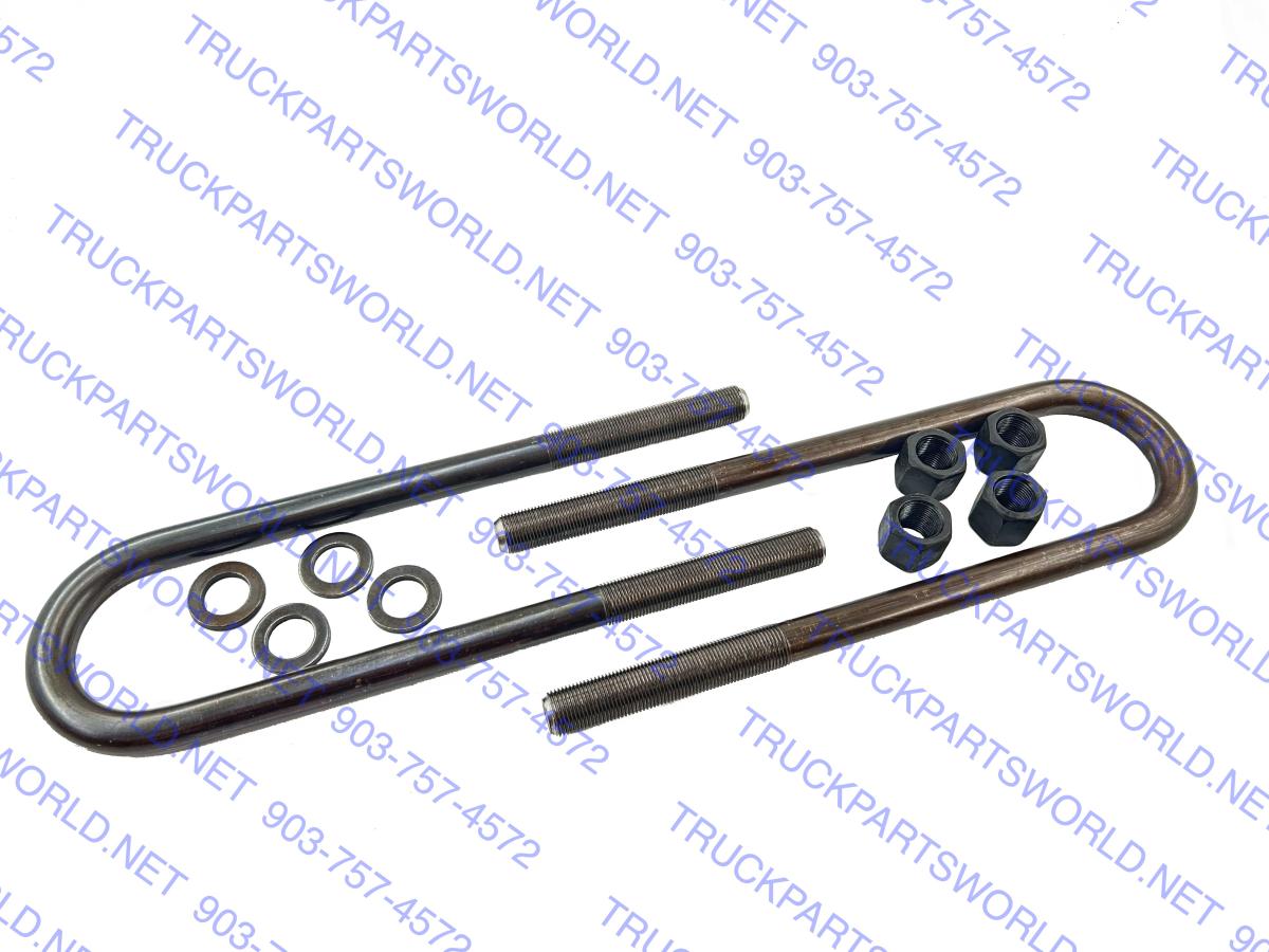 Dayton Parts 361-374 Grade 8 Round U-Bolt Kit | 7/8" x 3-1/16" x 14-1/2"