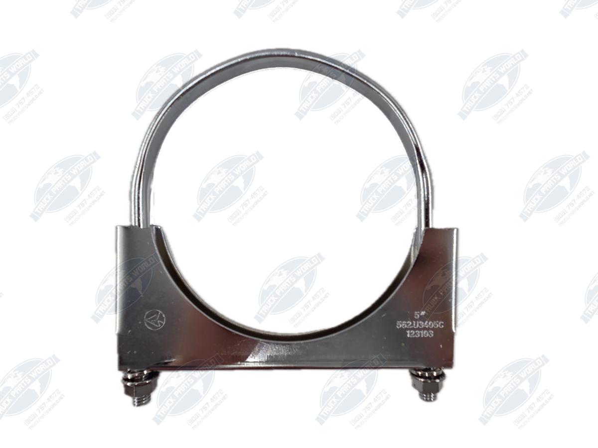 utomann 562.U3405C Flat U-Bolt Saddle Clamp | 5" Chrome