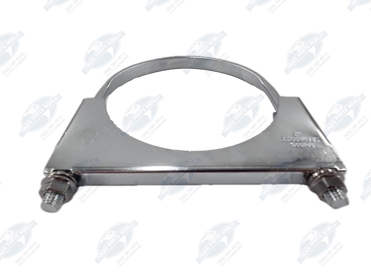 utomann 562.U3405C Flat U-Bolt Saddle Clamp | 5" Chrome