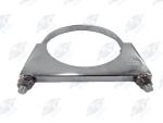 utomann 562.U3405C Flat U-Bolt Saddle Clamp | 5" Chrome